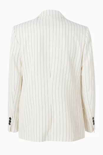 Hudson Striped Blazer in Viscose Blend