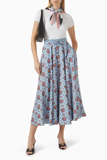 Printed Scarf T-shirt in Jersey