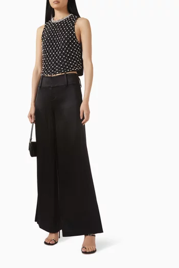 Embellished Fishnet Top