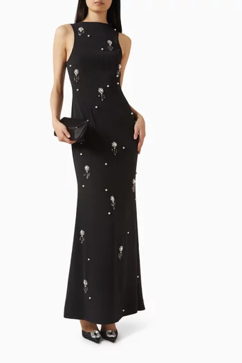 The Ultimate Muse Crystal Maxi Dress