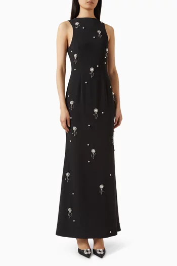 The Ultimate Muse Crystal Maxi Dress