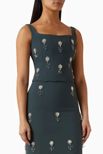 The Ultimate Muse Crystal Corset Top