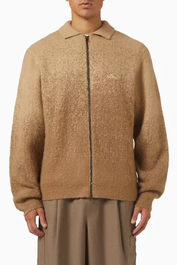 Double Zip Sweater in Mohair-knit