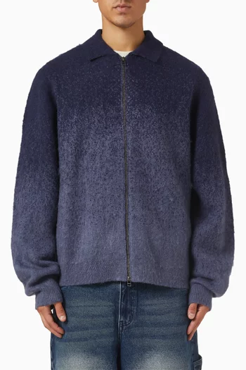 Double Zip Sweater in Mohair-knit
