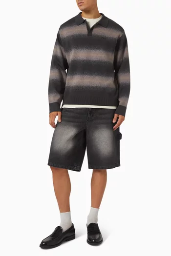 Striped Rugby Sweater in Knit