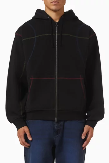 Court Zip Hoodie in Cotton-fleece