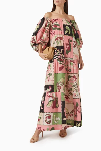 فستان ايناموراتا بأكتاف مكشوفة قطن