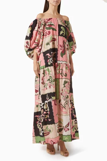 فستان ايناموراتا بأكتاف مكشوفة قطن