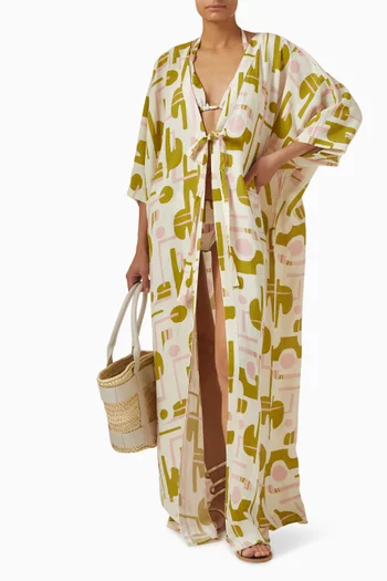 روب بلياريك طويل مزيج فيسكوز