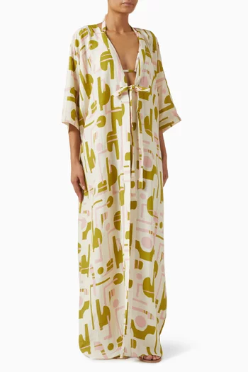 روب بلياريك طويل مزيج فيسكوز