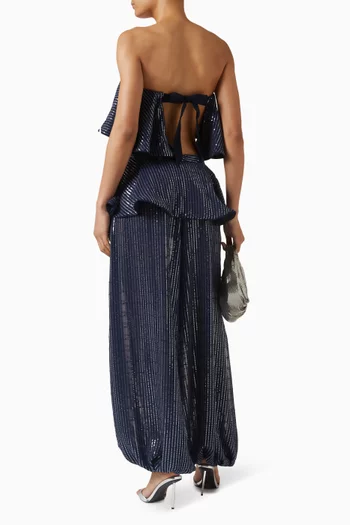 Sequin-embellished Ruffle Top