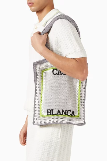 Stripe Crochet Bag in Knit