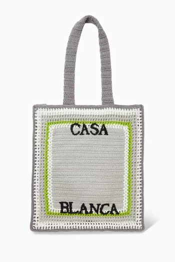 Stripe Crochet Bag in Knit