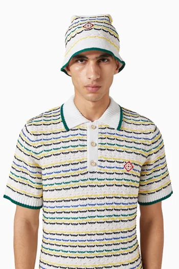 قبعة بيني قطن بغرزة معلقة