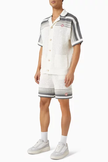 شورت بنسيج كروشيه قطن