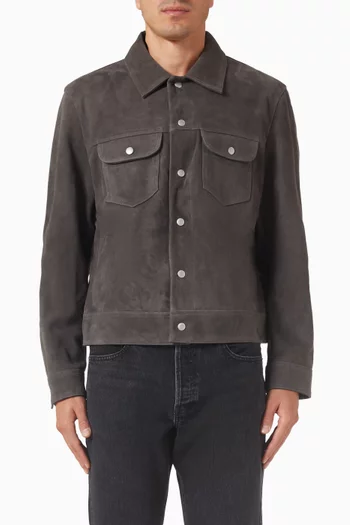 Trucker Jacket in Suede