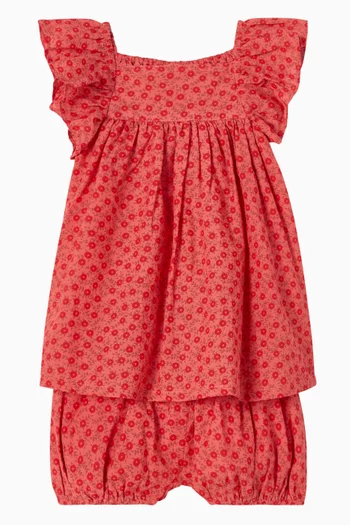 Floral-print Bloomers in Cotton Blend