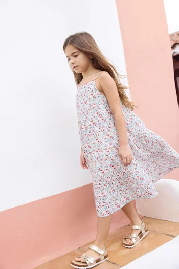 Floral-print A-line Dress