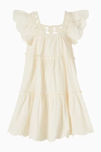 فستان واسع قطن