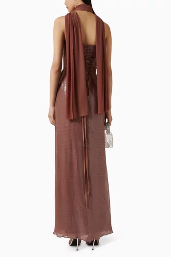 Giselle Sequin-embellished Gown