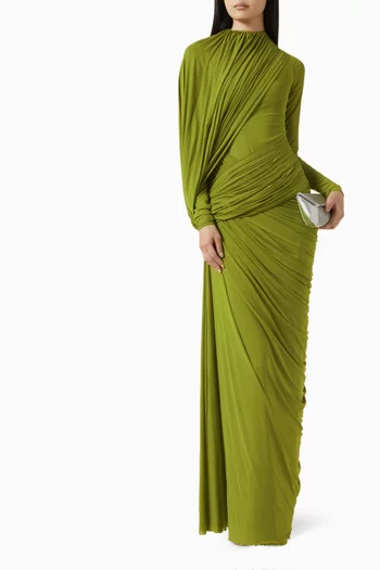 Suzie Draped Dress in Malai Lycra