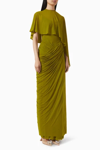 Devon Gown in Malai Lycra & Net