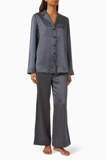 طقم بيجاما إيلا حرير