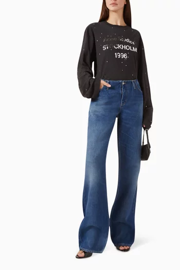 Logo T-shirt in Cotton & Hemp