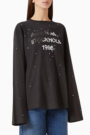 Logo T-shirt in Cotton & Hemp