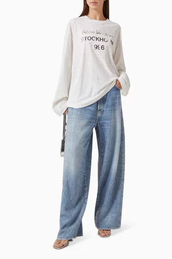 Logo T-shirt in Cotton & Hemp