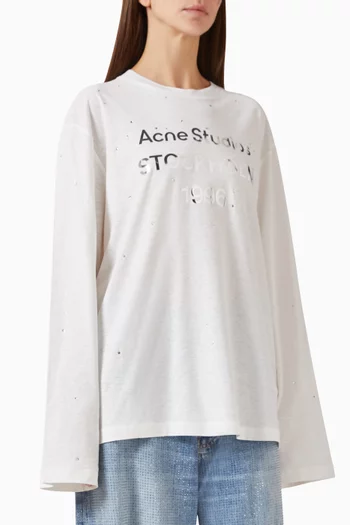 Logo T-shirt in Cotton & Hemp