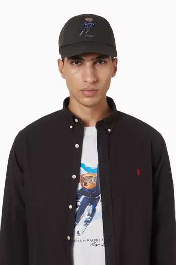 كاب رياضي بشعار دب بولو قطن تويل