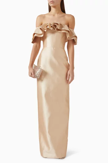 Shanty Ruffle Maxi Dress