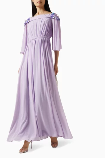 Fuggen Off-shoulder Maxi Dress