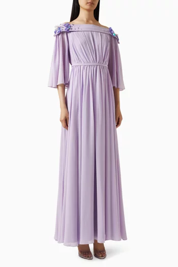 Fuggen Off-shoulder Maxi Dress