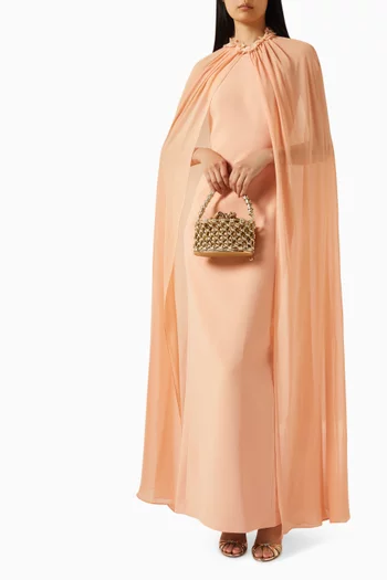 Seren Cape-style Maxi Dress