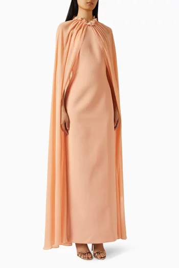 Seren Cape-style Maxi Dress