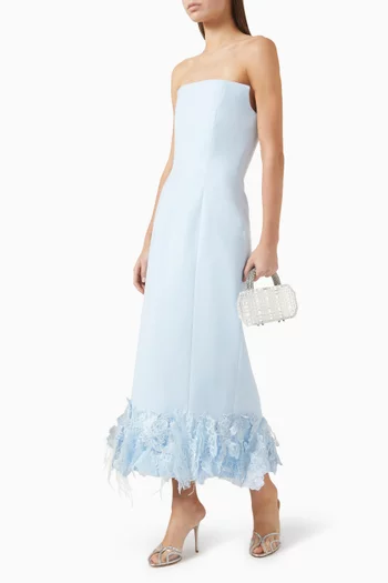 Marbre Midi Dress in Crepe