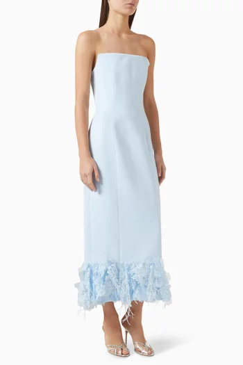 Marbre Midi Dress in Crepe