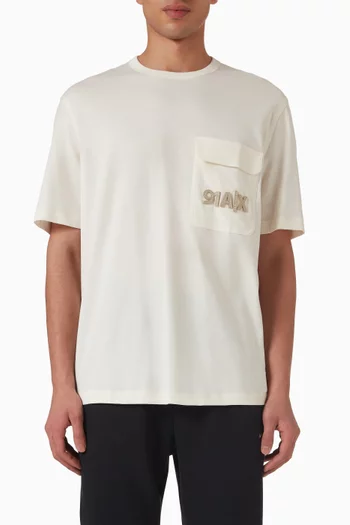 Ninety One Logo T-shirt in Cotton