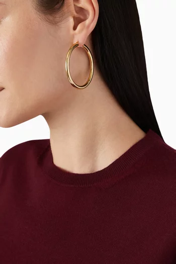 Hoop Earrings in Brass