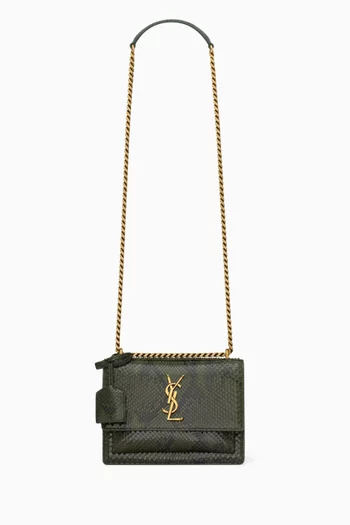 Medium Sunset Shoulder Bag in Python