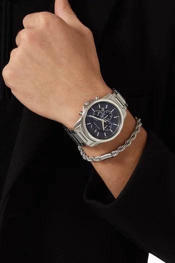 Chronograph Watch & Bracelet Gift Set, 44mm