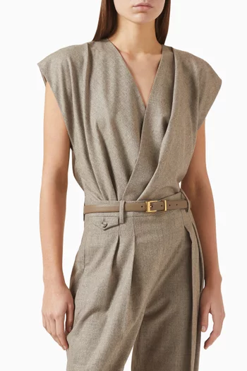 Manhattan Belt in Leather