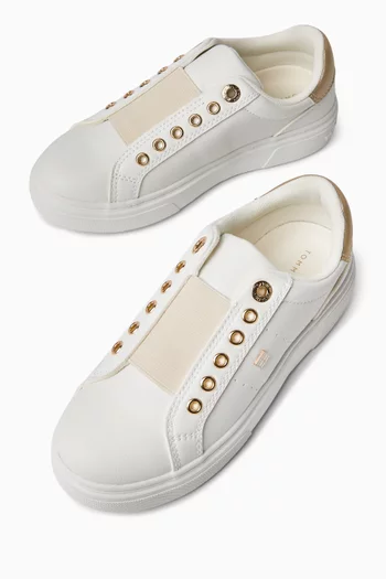 Elasticated Logo Sneakers