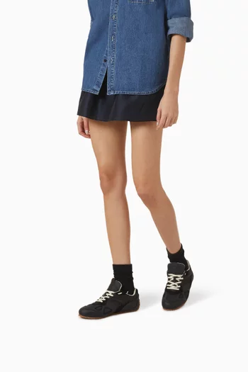 Slow Runner Sneakers in Leather & Suede