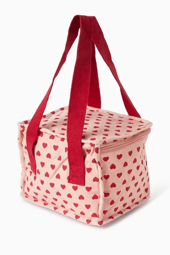 Heart-print Lunch Bag
