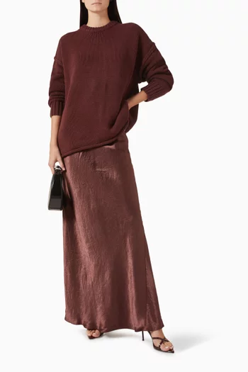 سترة روي بقصة مريحة ومنسوجة من مزيج قطن