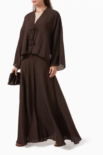 Top & Skirt Set in Cotton Blend