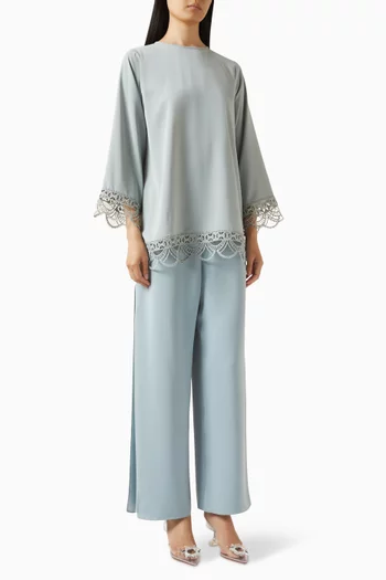 Top & Pants Set in Crepe